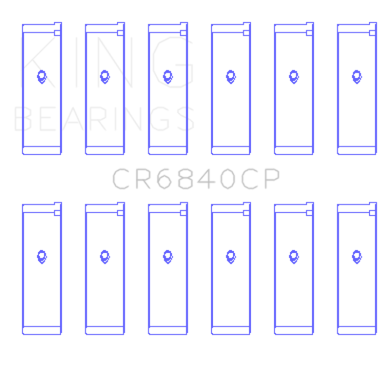 Nissan VQ40DE Connecting Rod Bearings - King Engine Bearings - Size 0.25 - `05-`12 Nissan VQ40DE Connecting Rod Bearings - King Engine Bearings - Size 0.25 - `05-`12